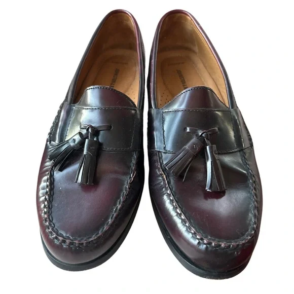 Johnston & Murphy Sheepskin Flex Loaferss with Tassels Chocolate Men’s Size 10 - Picture 1 of 8